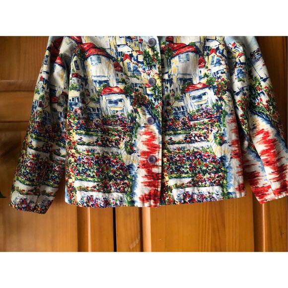 Coldwater Creek Scenic Village Art Jacket PM - Picture 5 of 12